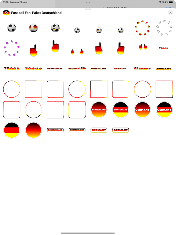 Fußball Fan-Paket Deutschlandのおすすめ画像1