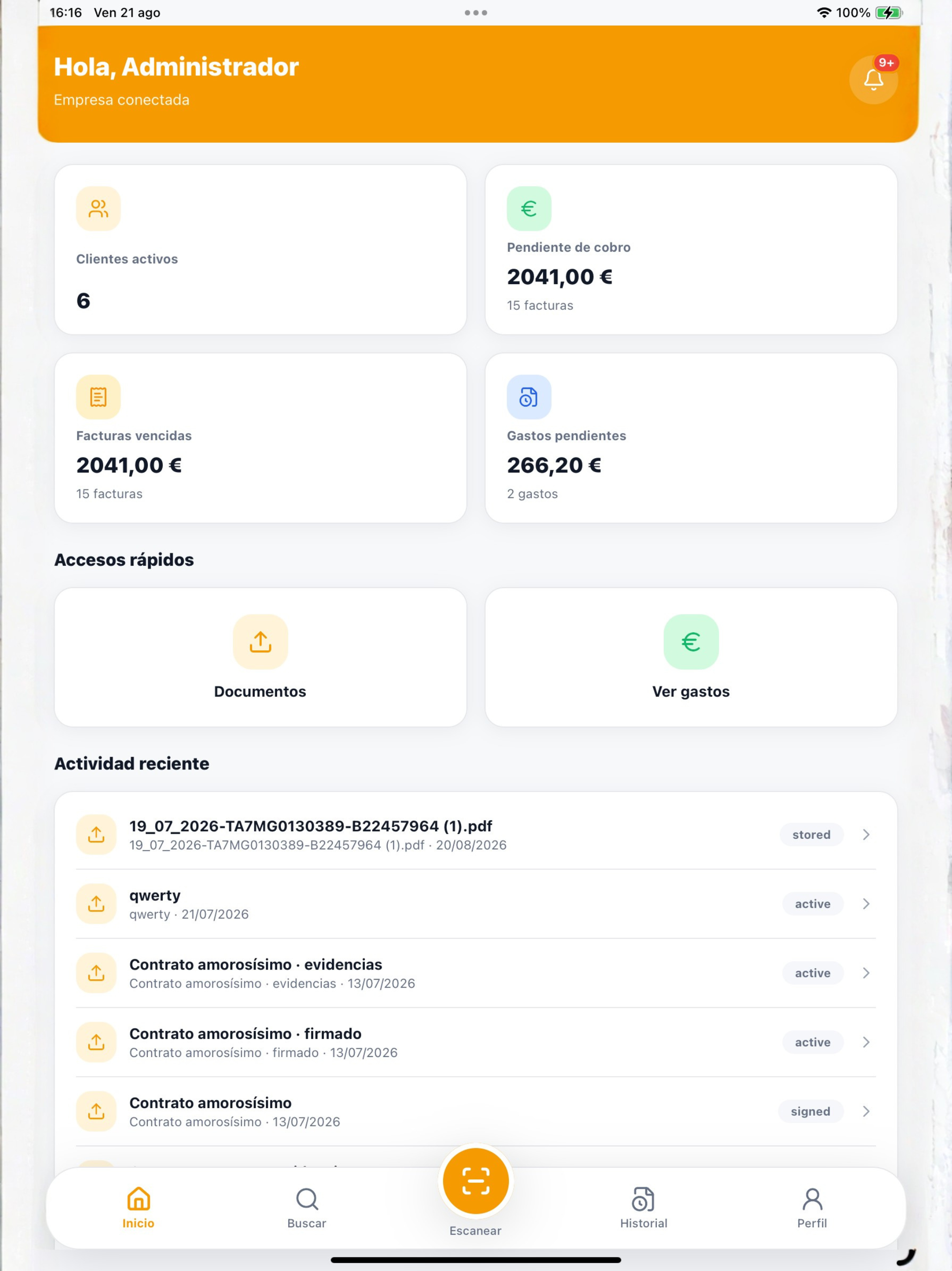 Gampi ERP Móvil screenshot 9
