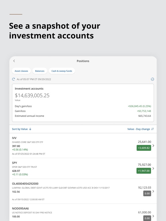 Screenshot #4 pour J.P. Morgan Mobile