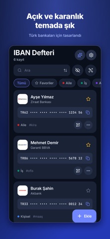 IBAN Defteri – Kaydet & Paylaş screenshot 6