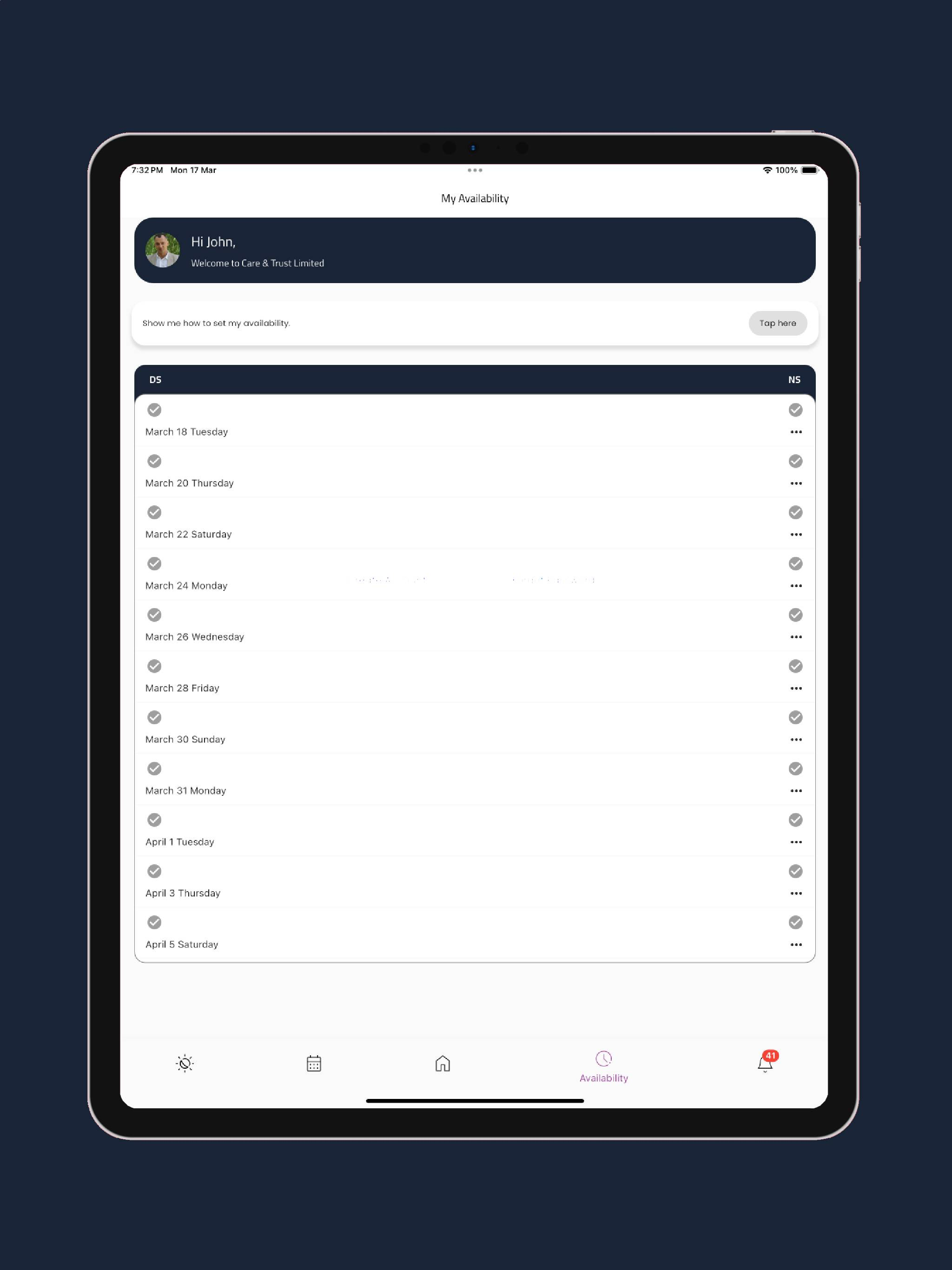 Care and Trust App