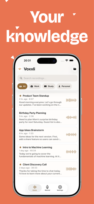 Voxxli: Transcribe Voice Notes Screenshot 9 of 10