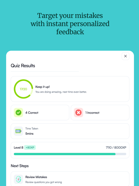 Quizgecko: AI Flashcards iPad screenshot