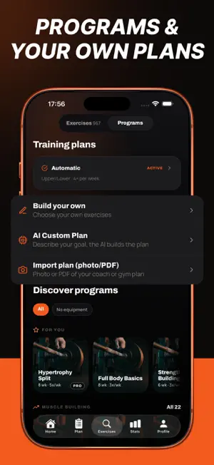 AI Fitness Planner - Zugkraft screenshot 4