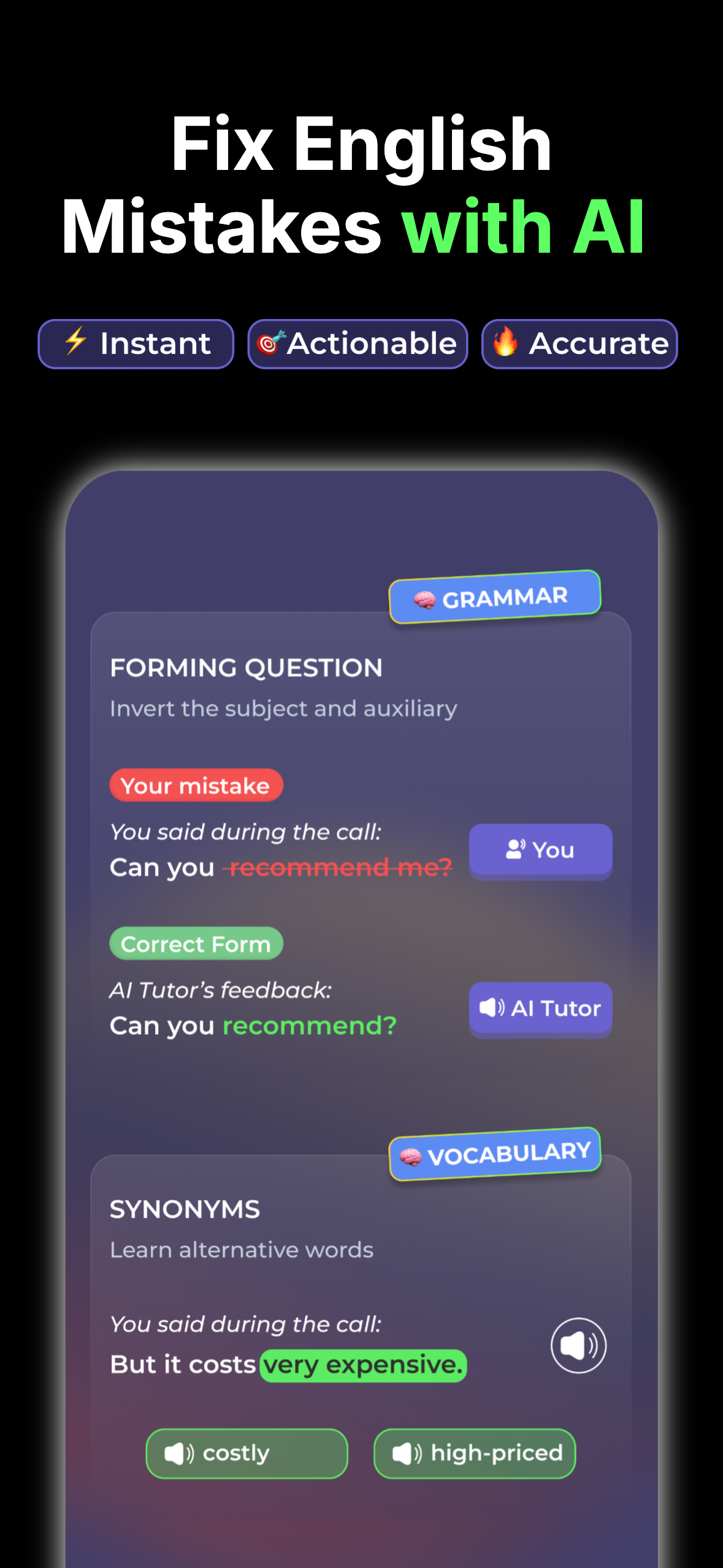 Speaka AI - English Test