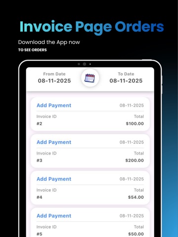 joulia rhayel orders iPad screenshot