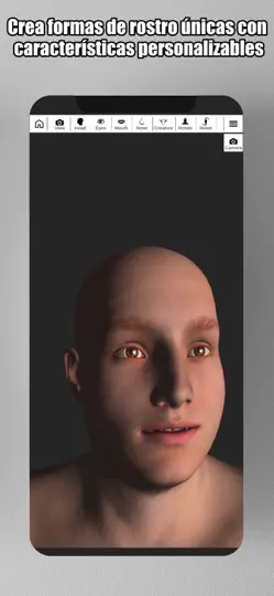 Captura de pantalla de Face Model: Cabeza 3D Ref. en iPhone 5