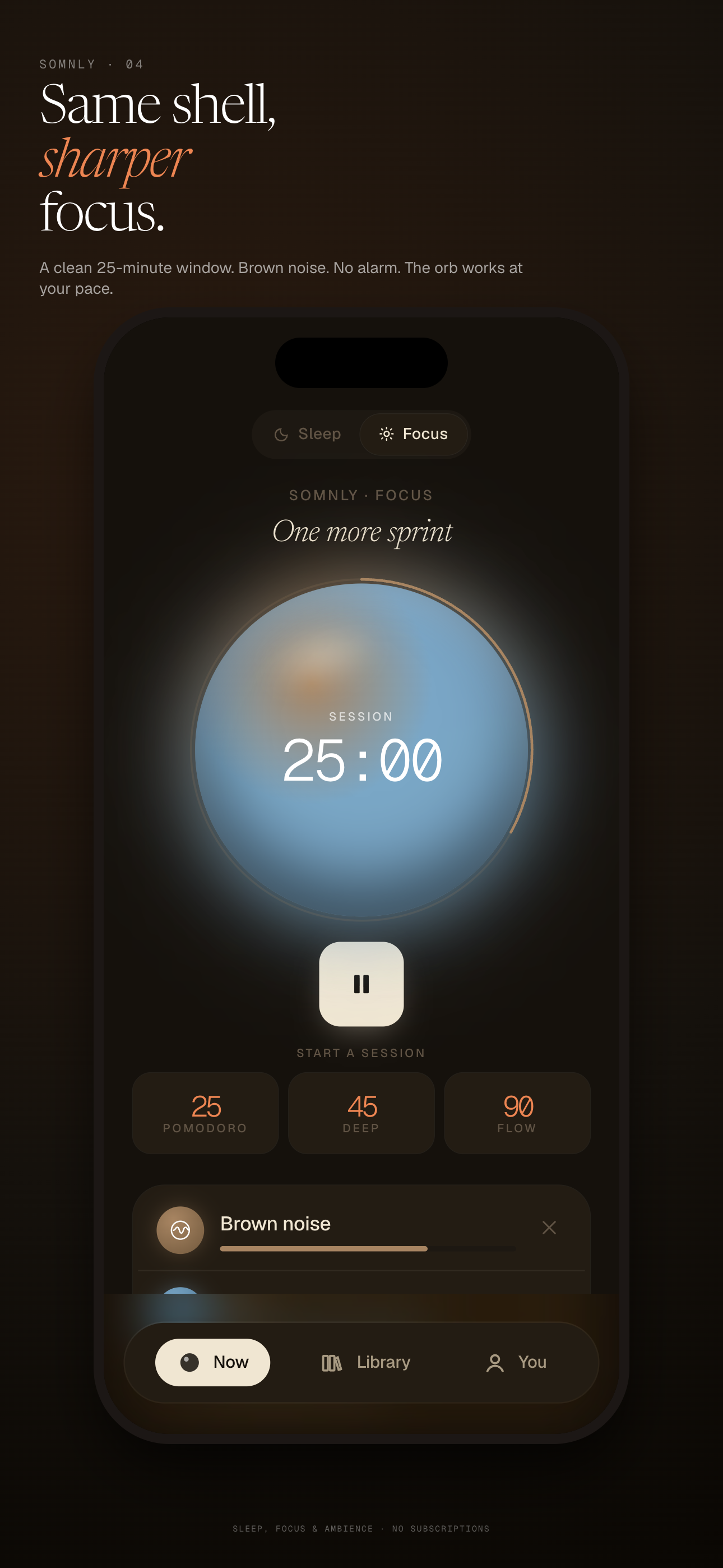 Somnly: Sleep & Focus Sounds