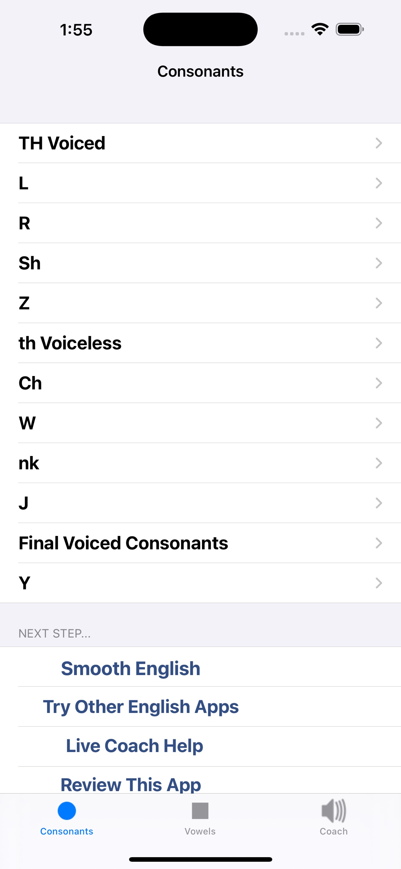 Screenshot 1 of American English Sounds German