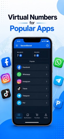 Second Social: Virtual Number Screenshot 1 of 7