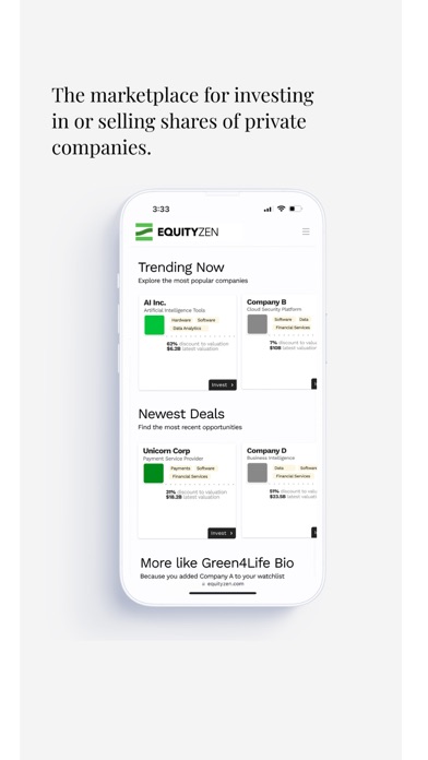 EquityZen Screenshot