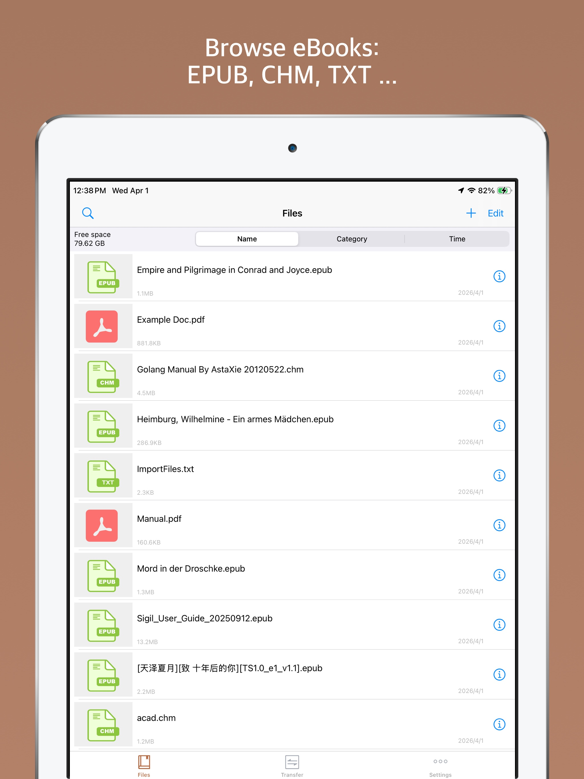 Epub Reader -read epub,chm,txt