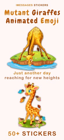 Mutant Giraffes Animated Emoji screenshot