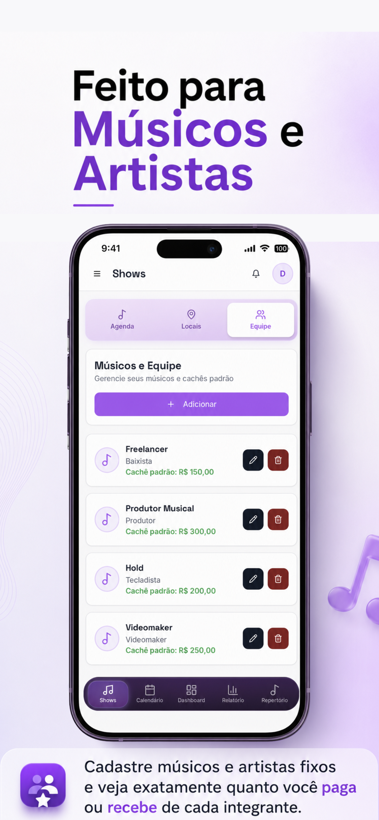 SouArtista: Cachês e agenda screenshot 5