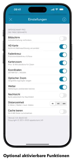 Скриншот OpenSeaMap на iPhone 6