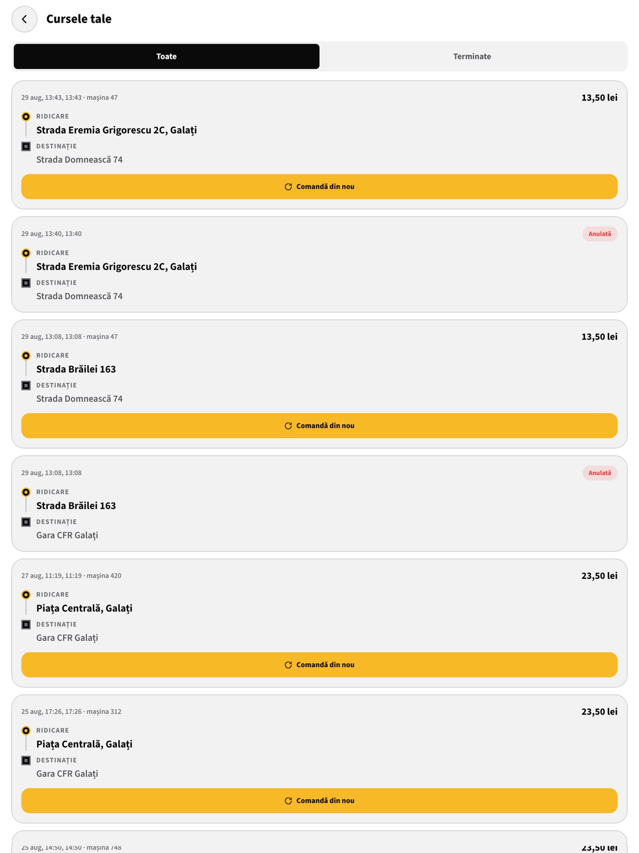 Screenshot 11 of Taxi Galati