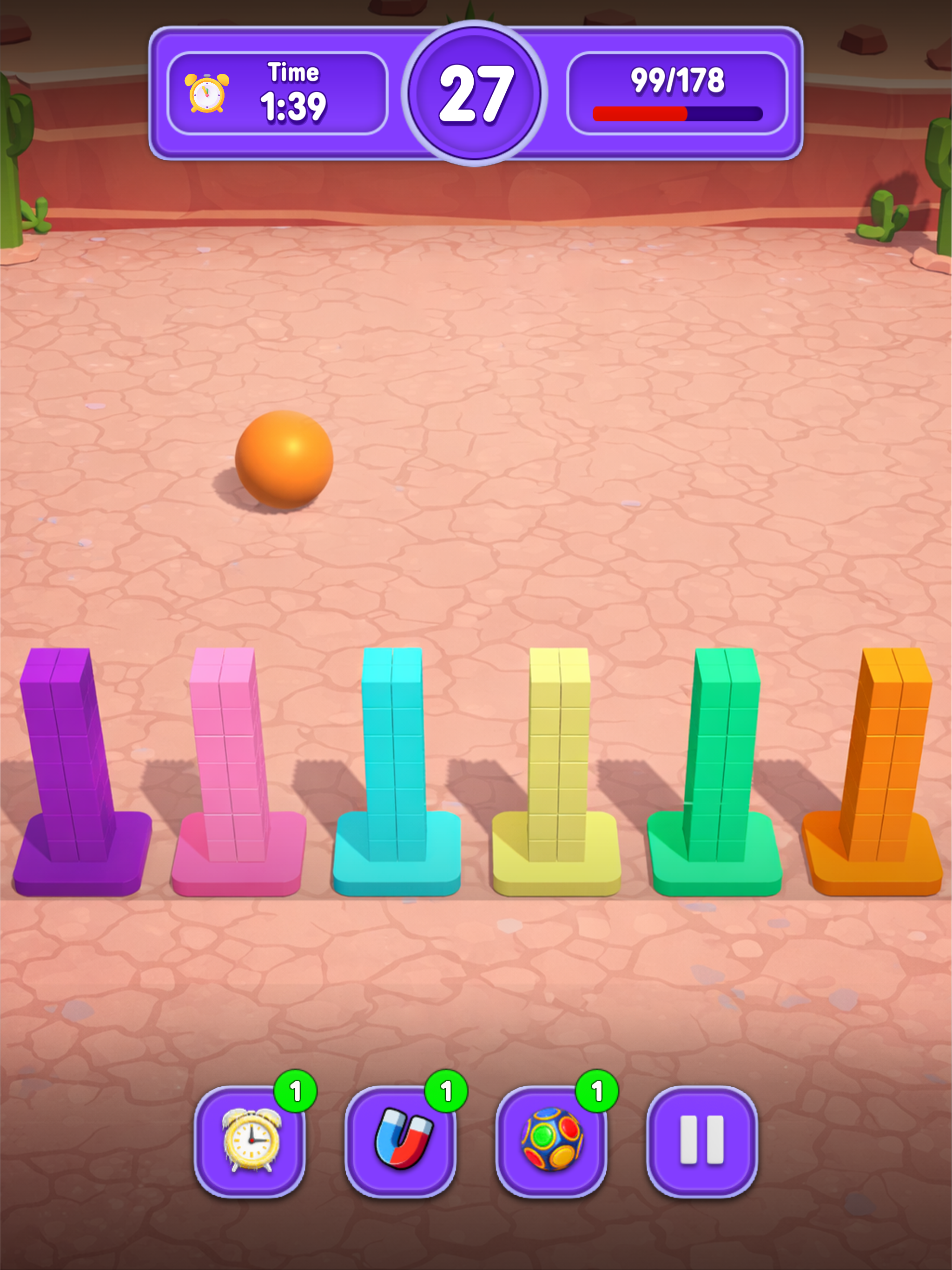 Magnet Rolling Balls Sort Game
