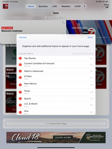 KVIA ABC7 El Paso News iPad screenshot