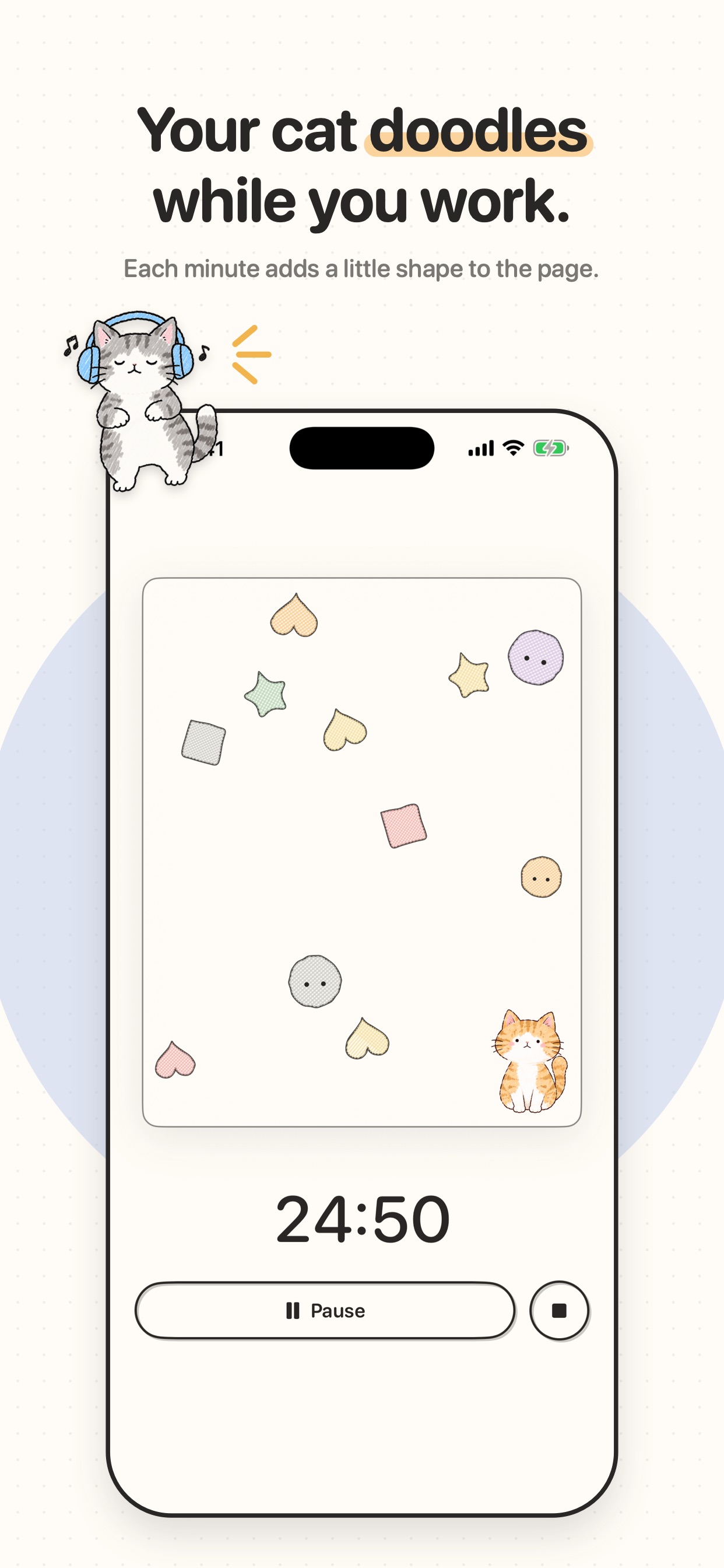 Screenshot 2 of Mochidoro: Cat Pomodoro Timer