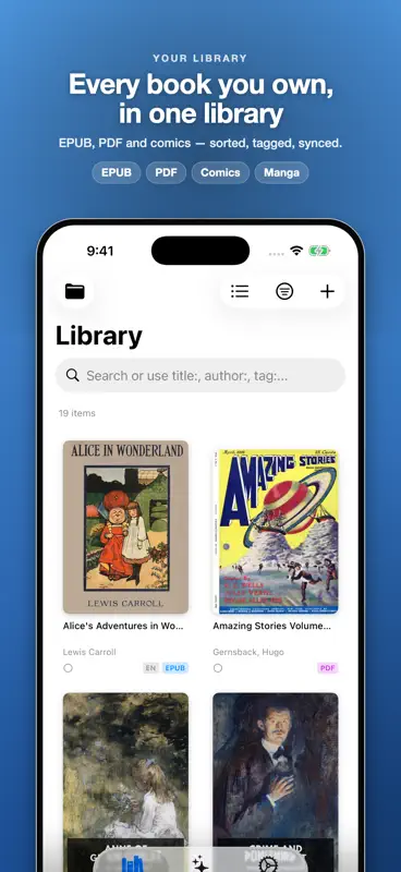 BookShelves eBook Reader screenshot 1 of 10