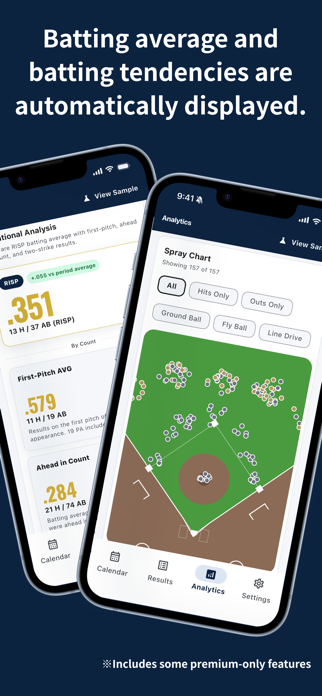 Baseball Batting Stats Screenshot 2 of 10