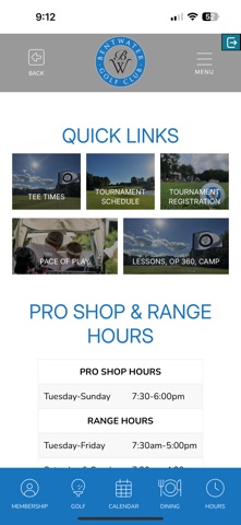 Bentwater Golf Club iPhone screenshot