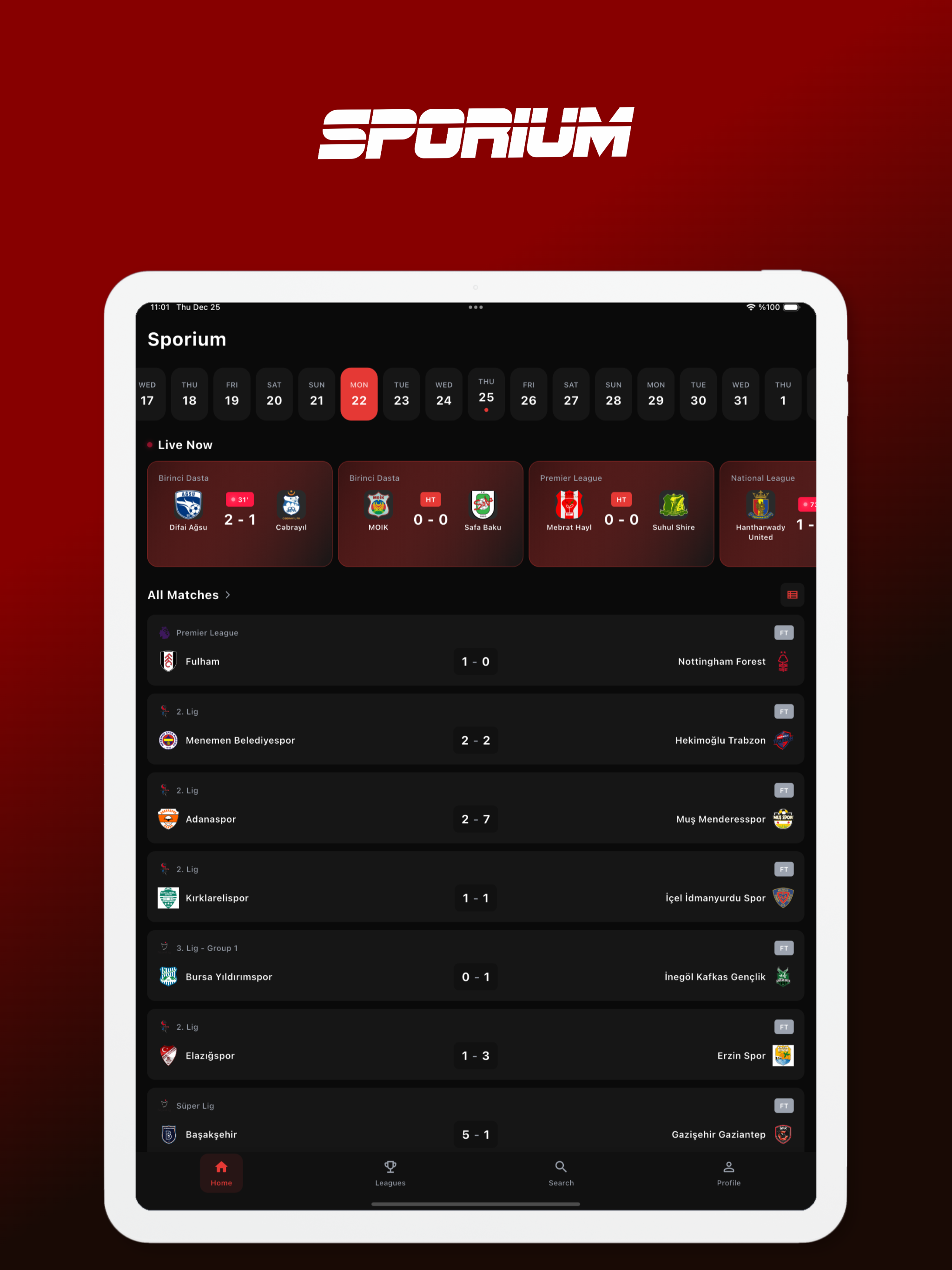 Sporium - Live Football Scores screenshot 9