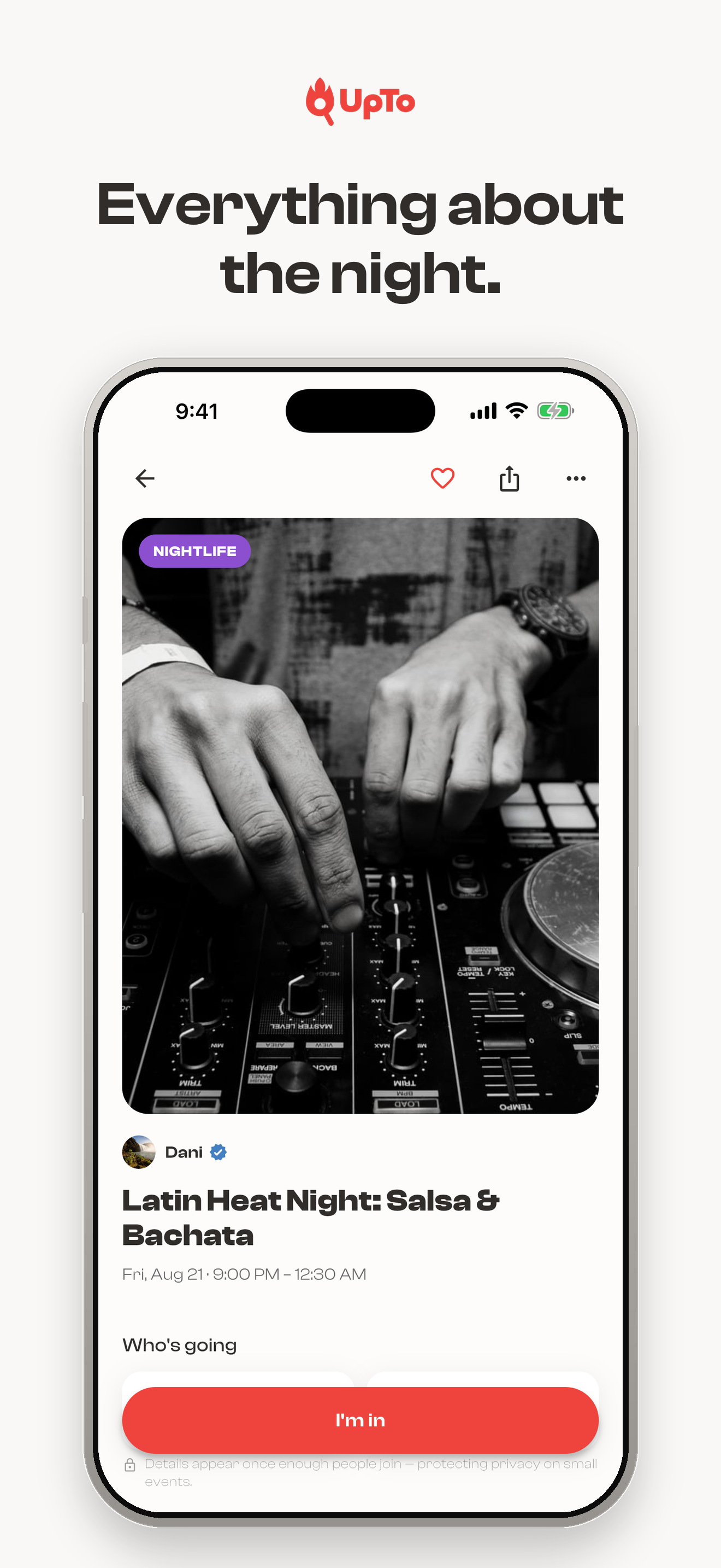 UpTo Events screenshot 4