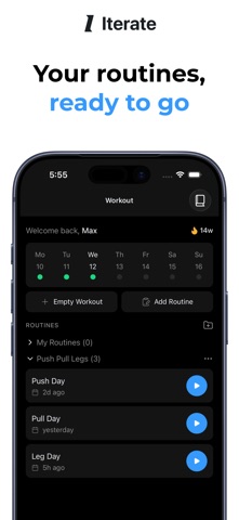 Iterate - Workout Tracker Screenshot 2 of 6