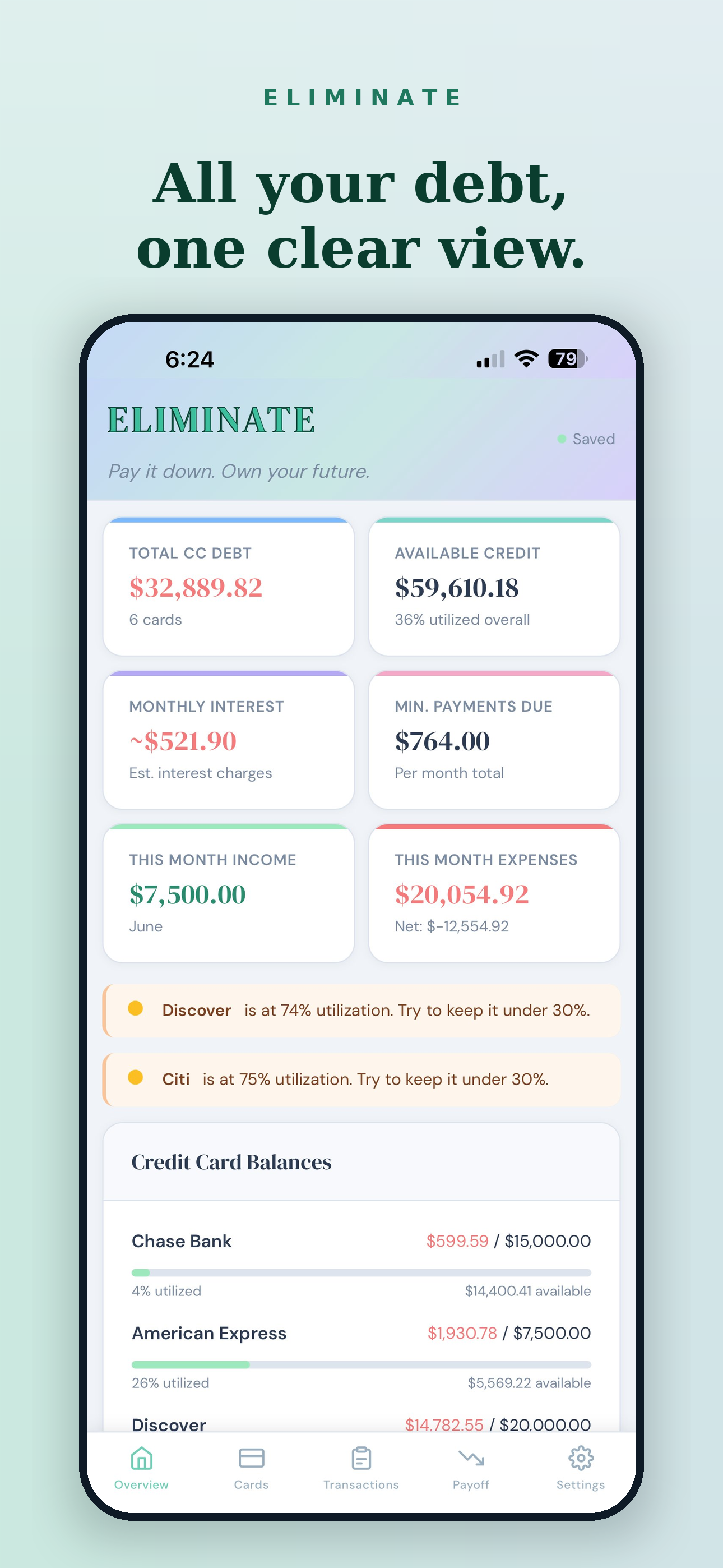 Eliminate: Debt Payoff Planner screenshot 3