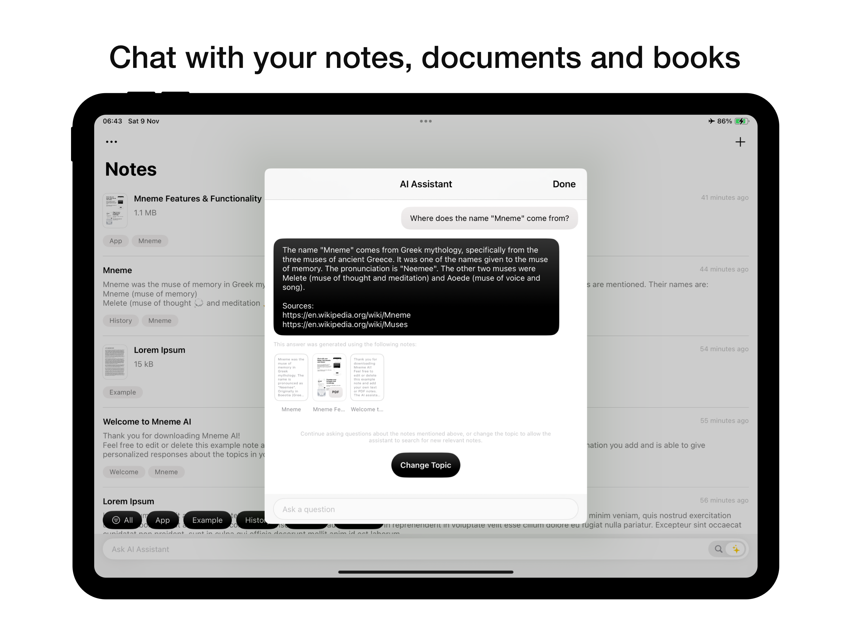 Mneme AI - Local AI Notes