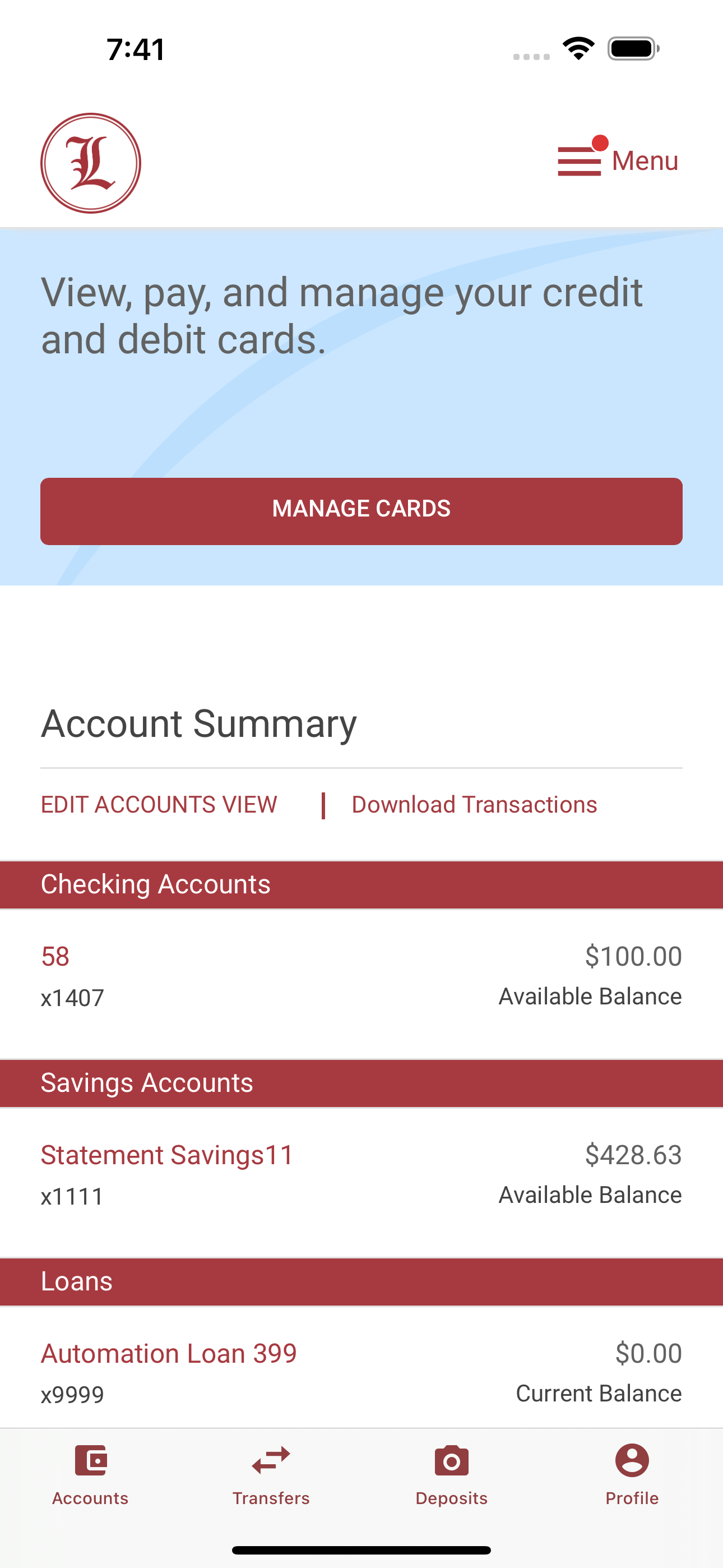 Lusitania Savings Bank Mobile