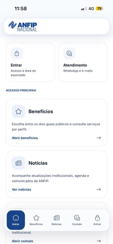 ANFIP Nacional screenshot