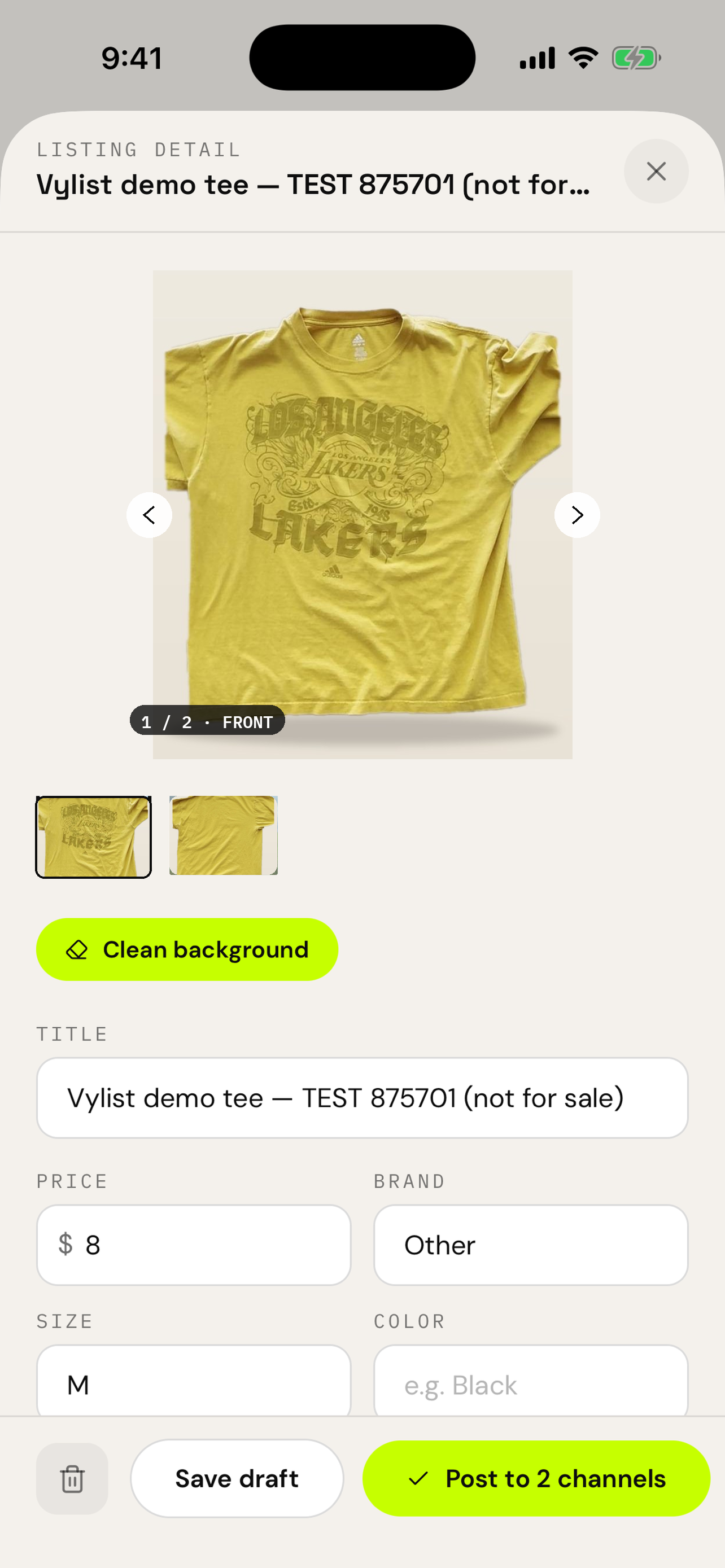 Vylist screenshot 3