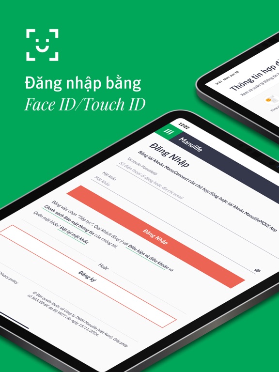 Manulife Vietnam iPad screenshot 2 - Finance app