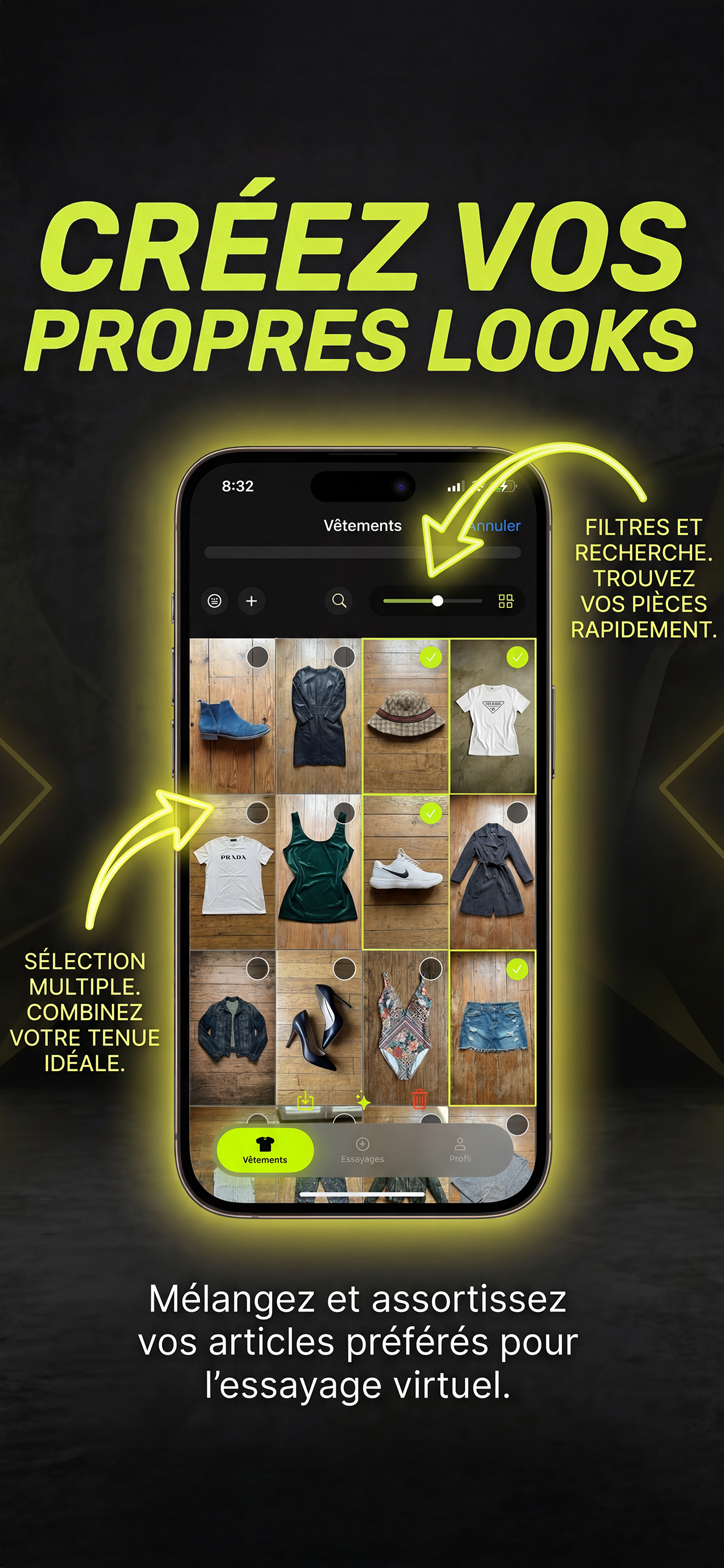 Vestly: Essayages IA Réalistes