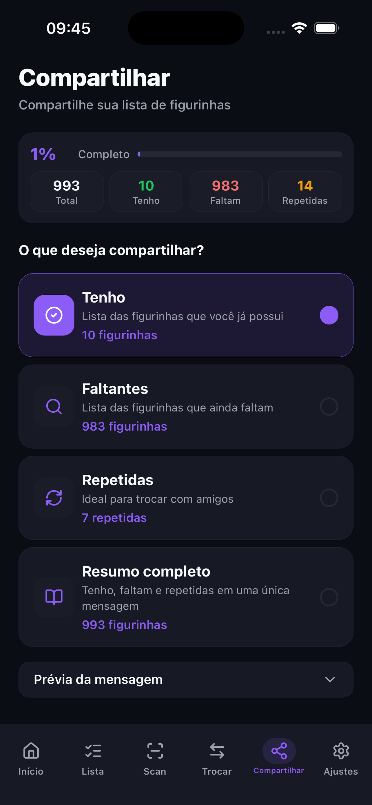 Álbum figurinhas - 2026