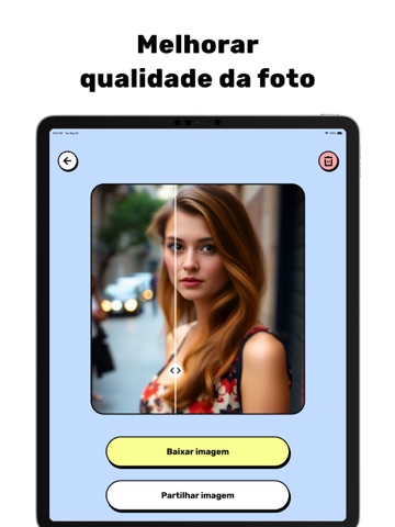 Restaurar fotos antigas com IA iPad screenshot