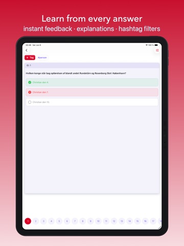 Indfødsretsprøven ◎ iPad screenshot