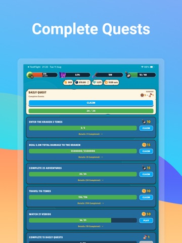 Crypto Treasures Web3 Clicker iPad screenshot