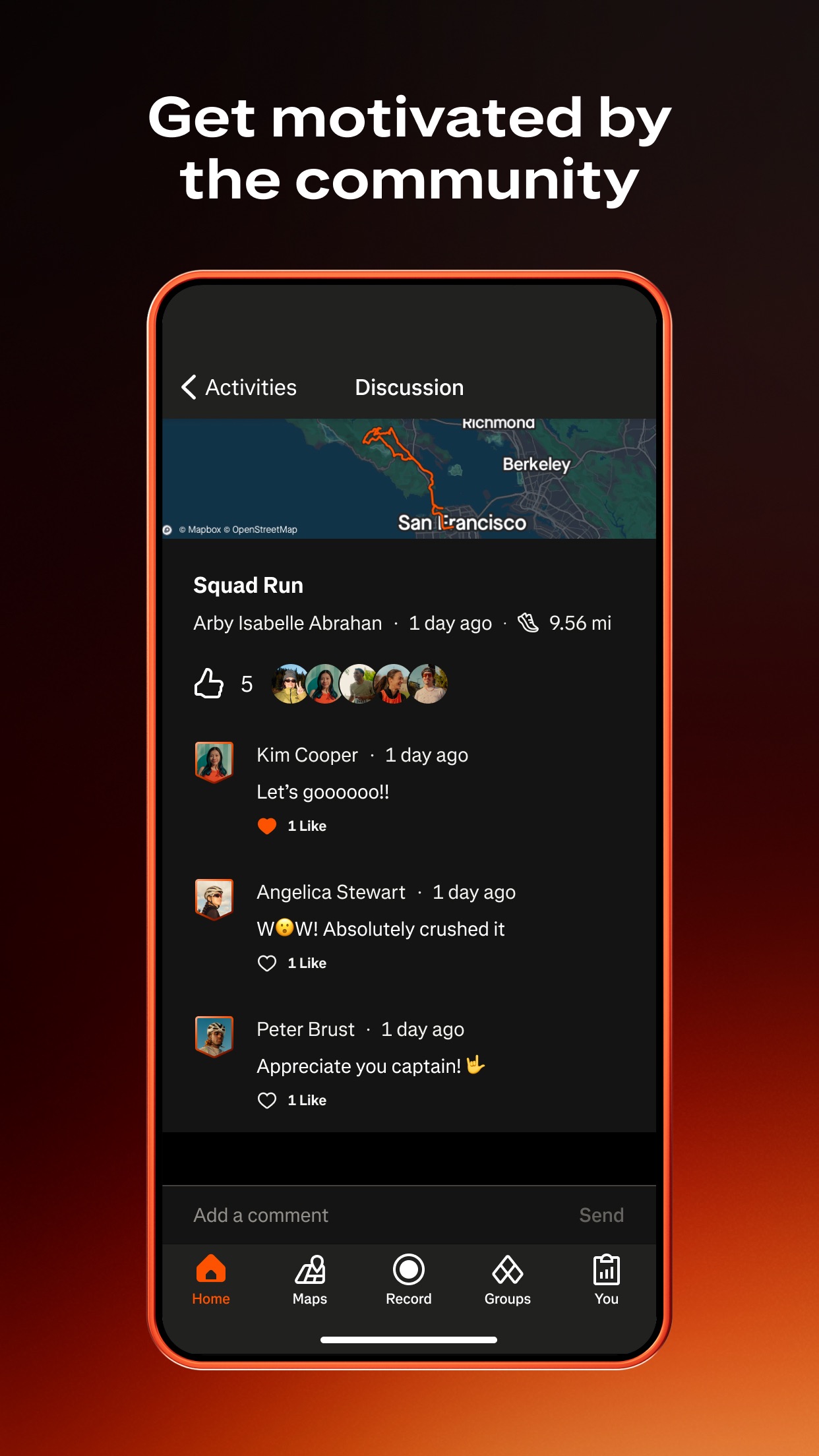 Strava App Store screenshot 2