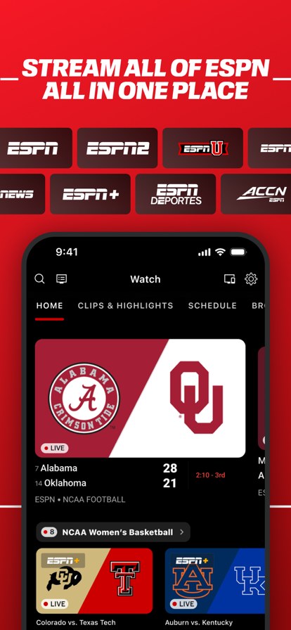 ESPN: Live Sports & Scores Screenshots