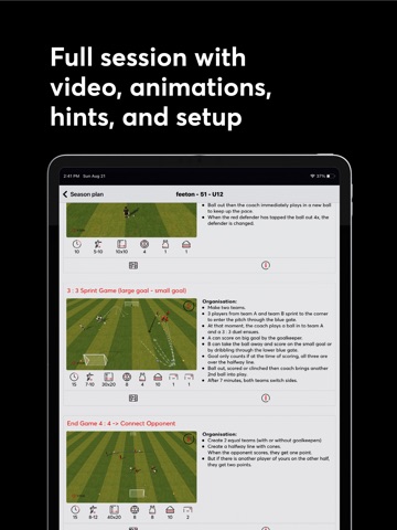 feeton coach iPad screenshot 3
