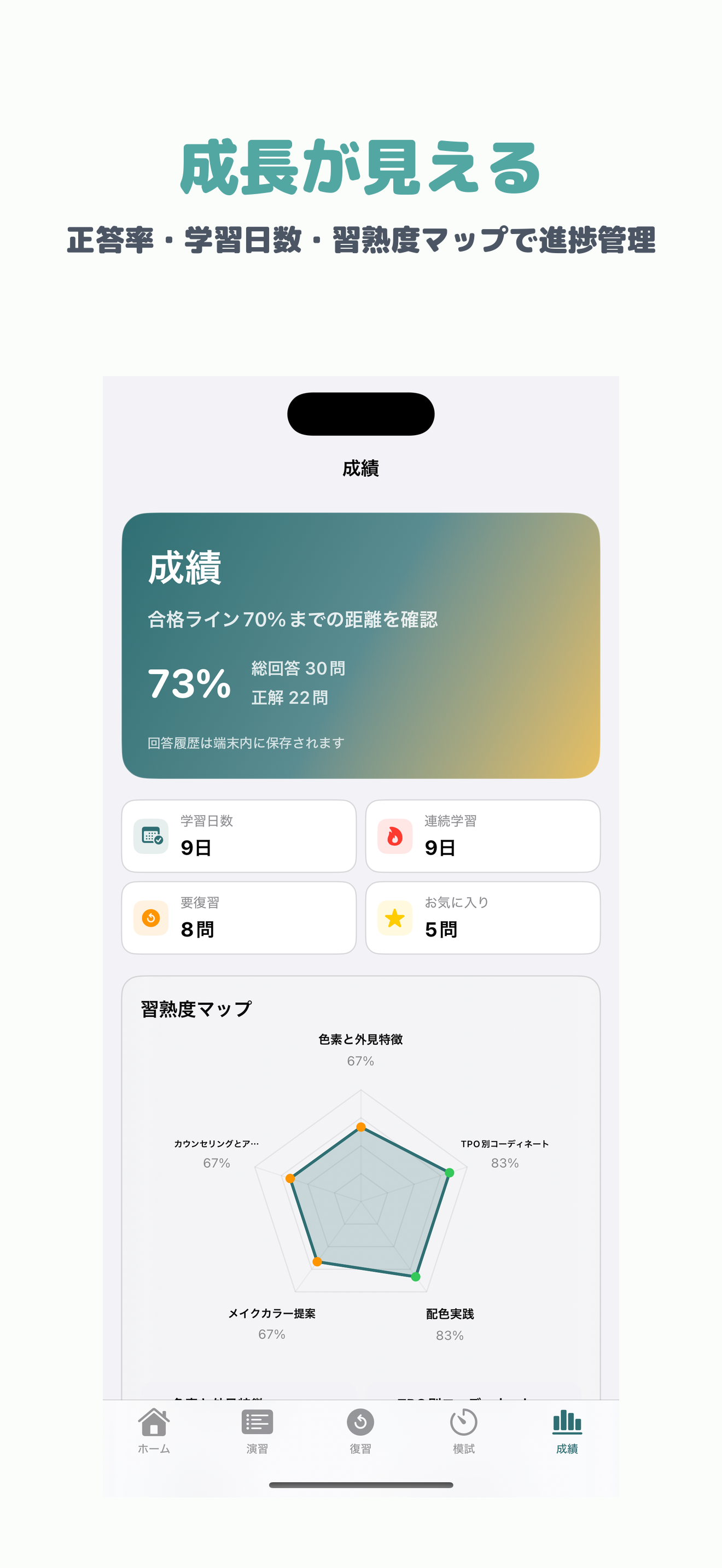 色彩技能パーソナルカラー検定 モジュール2 screenshot 5
