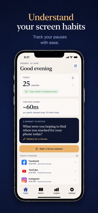 Pausa: Screen Time & Focus Screenshot 3 of 6