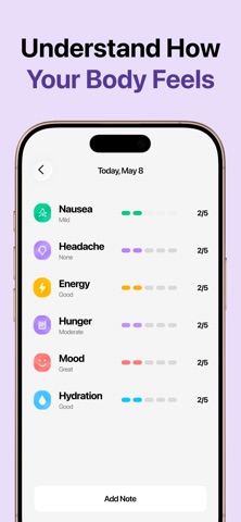 GLP-1 - Peptide Health Tracker iPhone screenshot