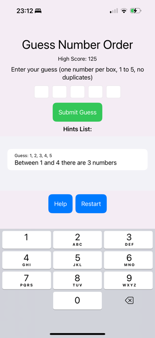 OrderGuess Screenshot 3 of 3