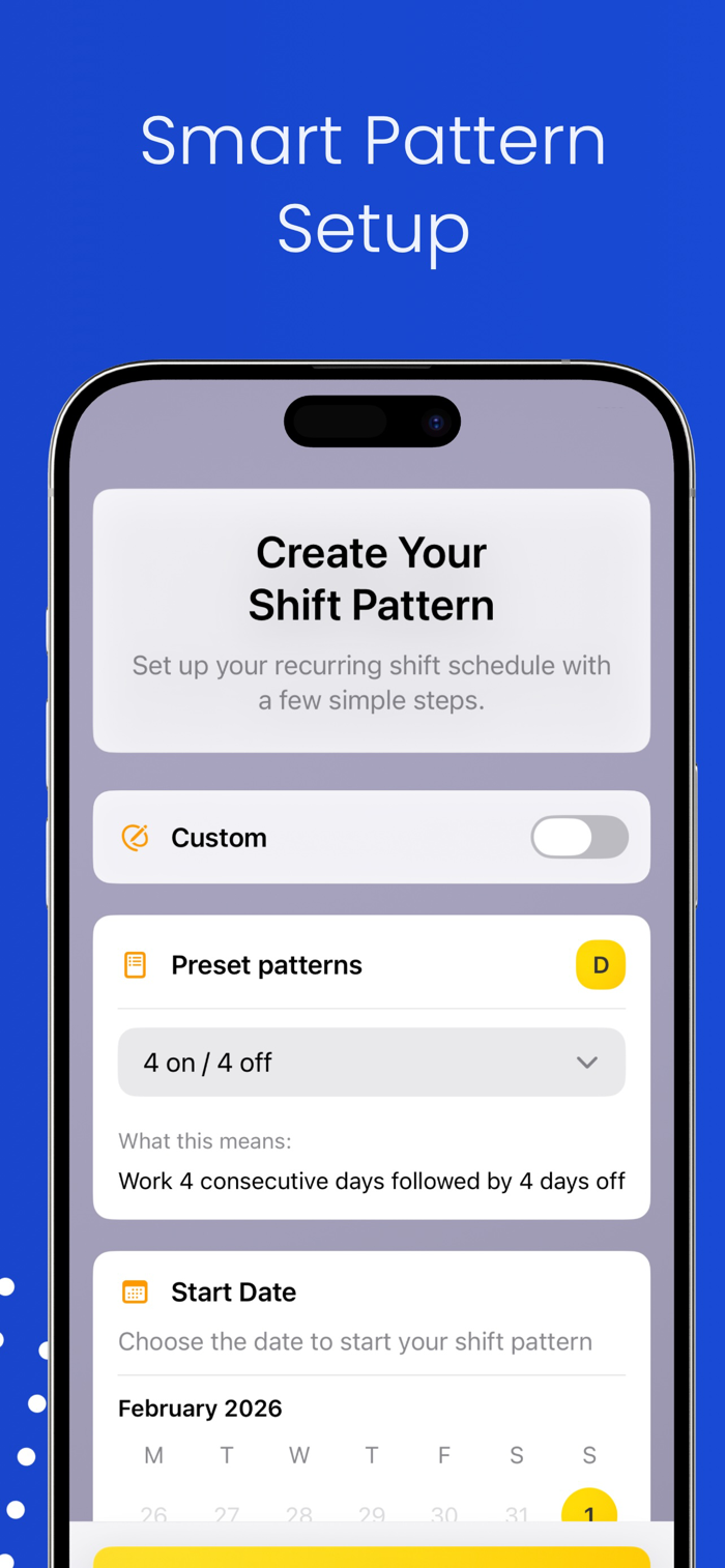 RotaFlow: Shift Rota Calendar - RotaFlow专为轮班制打造，适用于医疗、应急、制造等行业