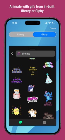 Birthday - Invitation Maker iPhone screenshot