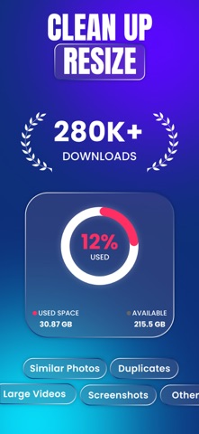 Resize: Photo Video Compress iPhone screenshot